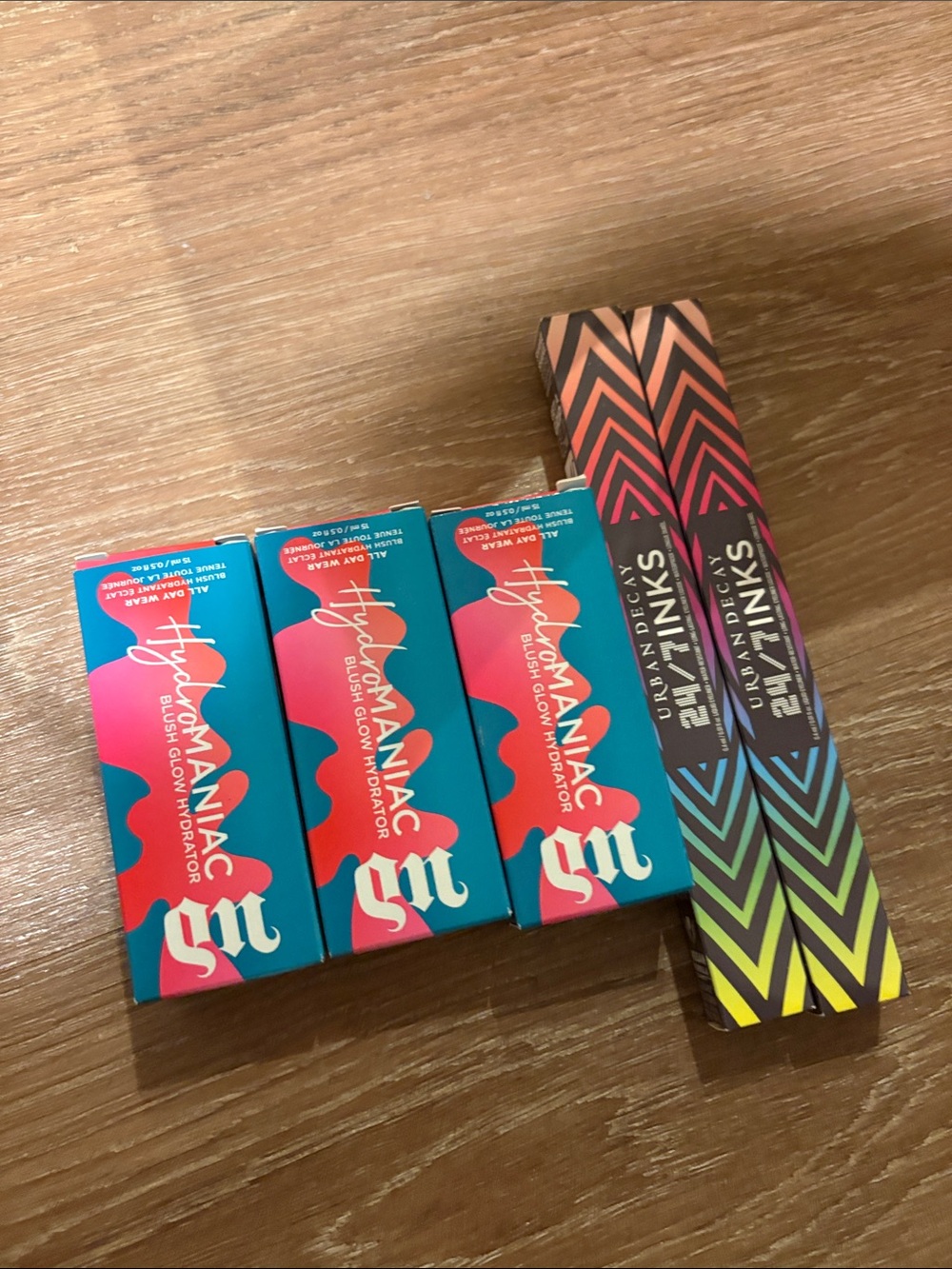 Urban Decay blushes and liquid eyeliners